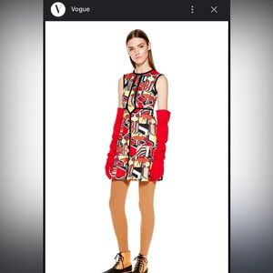 Missoni Pre-Fall 2015 fox print mod dress 6 RARE $650
